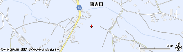 千葉県八街市東吉田周辺の地図