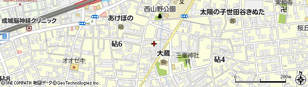 東京都世田谷区砧6丁目3-11周辺の地図