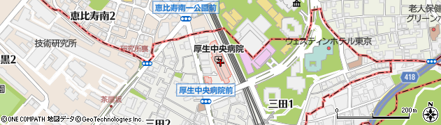 みずほ銀行厚生中央病院 ＡＴＭ周辺の地図
