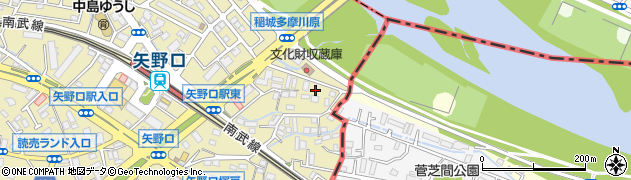 東京都稲城市矢野口3752周辺の地図
