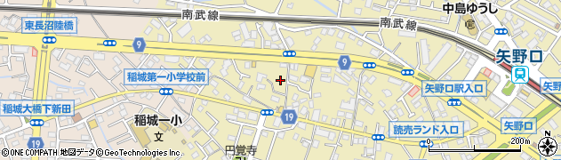 東京都稲城市矢野口859周辺の地図