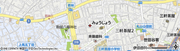 東京都世田谷区三軒茶屋2丁目50周辺の地図