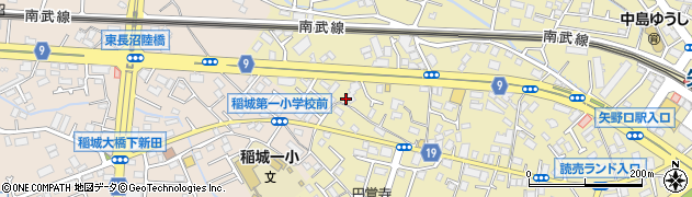 東京都稲城市矢野口960周辺の地図