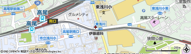 セブンイレブン八王子高尾駅南口店周辺の地図