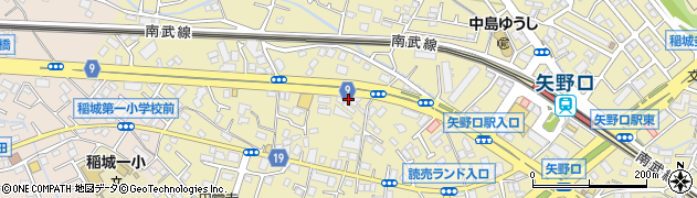 東京都稲城市矢野口762周辺の地図