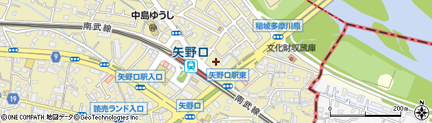 東京都稲城市矢野口364周辺の地図