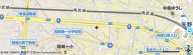 東京都稲城市矢野口870周辺の地図