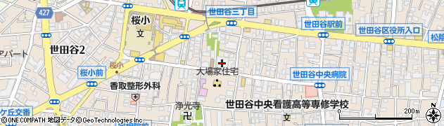 世田谷信用金庫本店周辺の地図