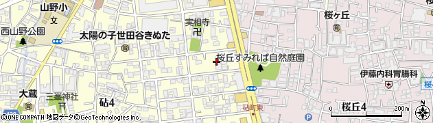 東京都世田谷区砧2丁目5周辺の地図