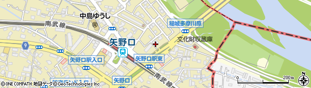 東京都稲城市矢野口372周辺の地図
