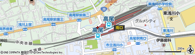 東京都八王子市高尾町1201周辺の地図