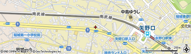 東京都稲城市矢野口781周辺の地図