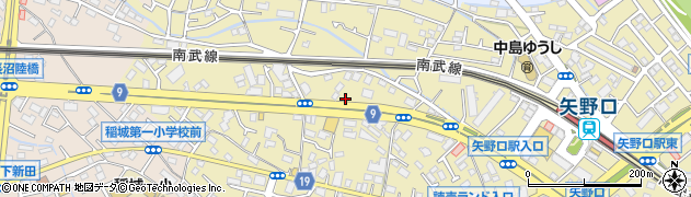東京都稲城市矢野口804周辺の地図