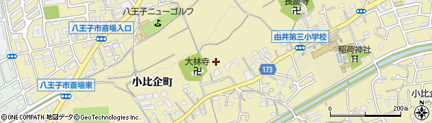 東京都八王子市小比企町周辺の地図