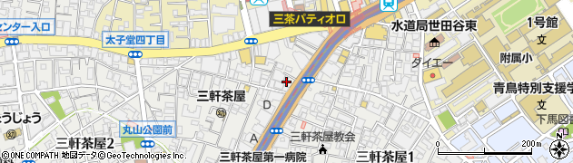 東京都世田谷区三軒茶屋2丁目12周辺の地図
