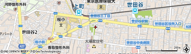東京都世田谷区世田谷周辺の地図