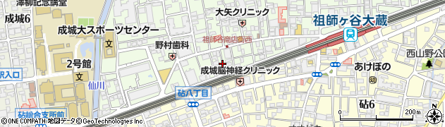 東京都世田谷区祖師谷3丁目6周辺の地図