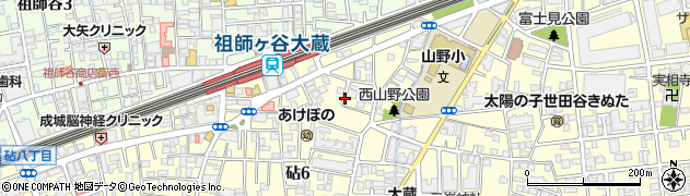 東京都世田谷区砧6丁目16周辺の地図
