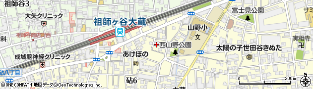 東京都世田谷区砧6丁目16-16周辺の地図