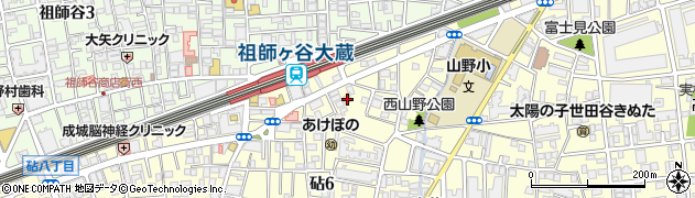 東京都世田谷区砧6丁目16-12周辺の地図