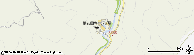 桐花園キャンプ場周辺の地図