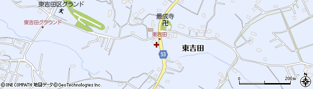 千葉県八街市東吉田446周辺の地図