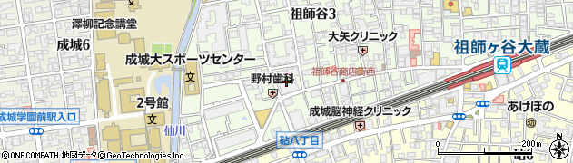 東京都世田谷区祖師谷3丁目21周辺の地図