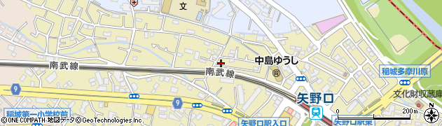 東京都稲城市矢野口156周辺の地図