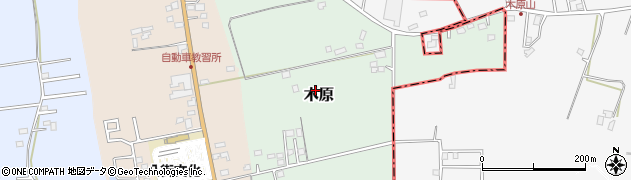 千葉県八街市木原周辺の地図