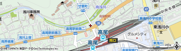 東京都八王子市高尾町1608周辺の地図