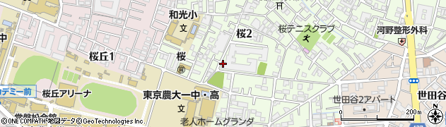 東京都世田谷区桜周辺の地図