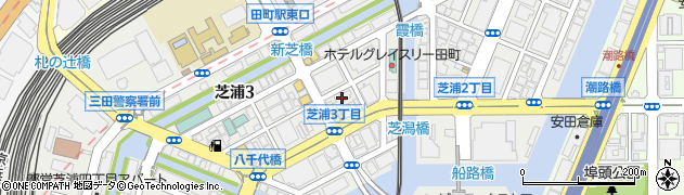東京都港区芝浦周辺の地図
