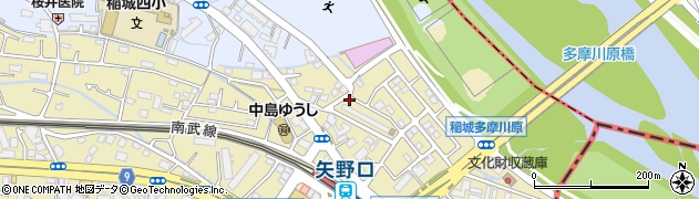 東京都稲城市矢野口3754周辺の地図