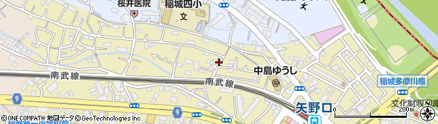 東京都稲城市矢野口146周辺の地図