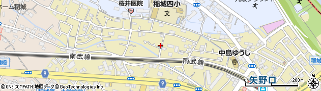 東京都稲城市矢野口108周辺の地図