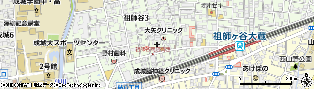 東京都世田谷区祖師谷3丁目24周辺の地図