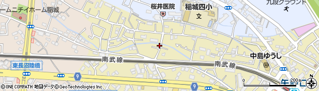 東京都稲城市矢野口886-6周辺の地図