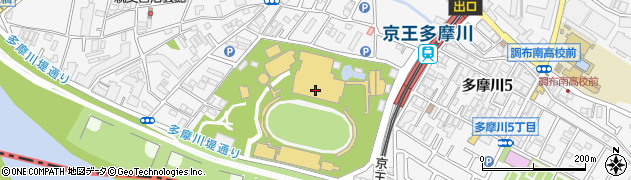 京王閣競輪場周辺の地図