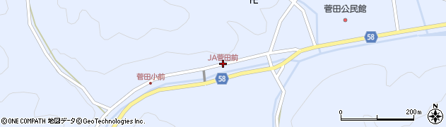JA菅田前周辺の地図
