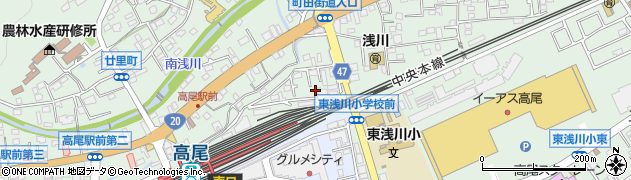 東京都八王子市高尾町1112周辺の地図