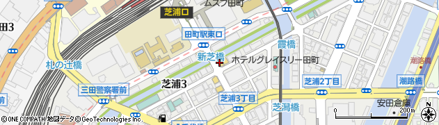 壱角家 田町店周辺の地図