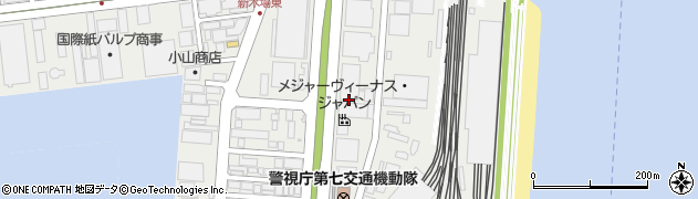 東京都江東区新木場4丁目2周辺の地図