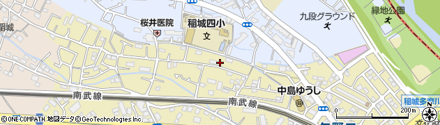 東京都稲城市矢野口122周辺の地図