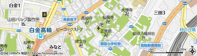 南台寺周辺の地図