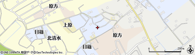 千葉県横芝光町（山武郡）目篠周辺の地図