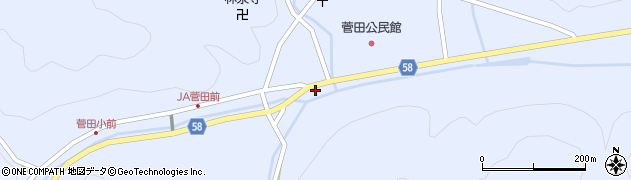 下呂警察署菅田警察官駐在所周辺の地図