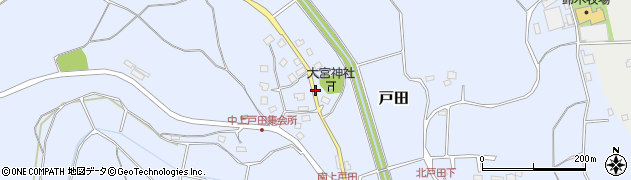 上戸田周辺の地図