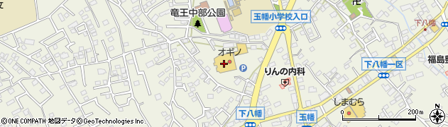 オギノ西八幡店周辺の地図