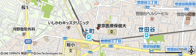 ローソン世田谷三丁目店周辺の地図