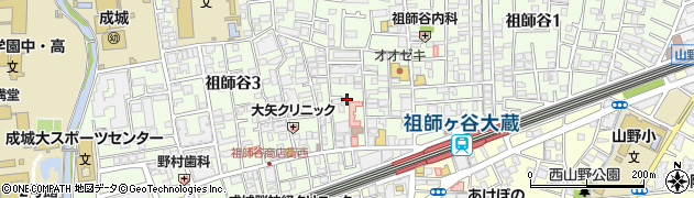 東京都世田谷区祖師谷3丁目30周辺の地図